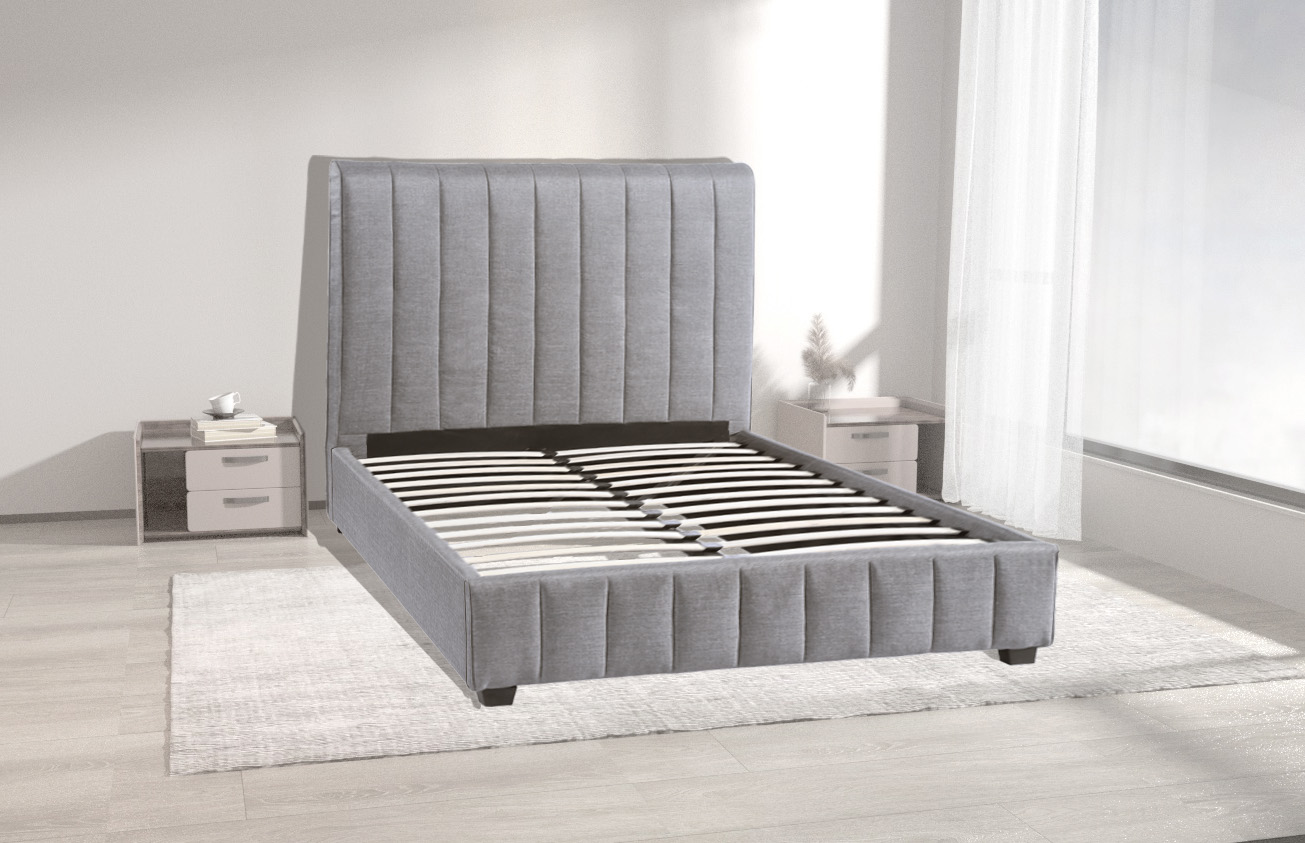 Bed with lever controls